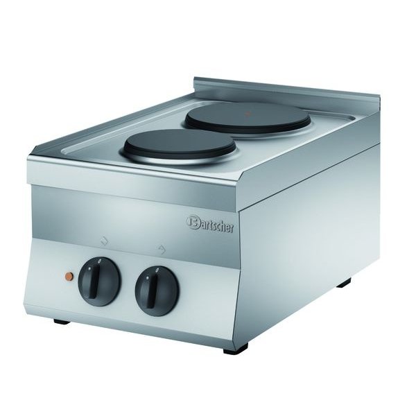 Fornuis | Elektrisch | 2 Platen | 1x 2.6kW + 1x 1.5kW | 400x595x330(h)mm