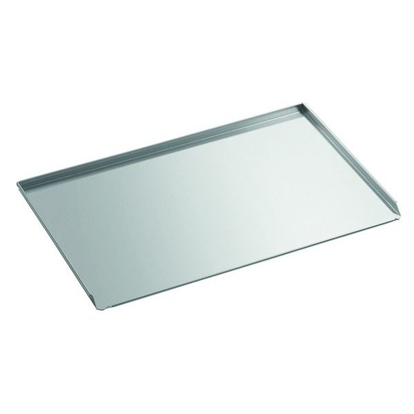 Bakplaat aluminium | 3 zijden rand | 600x400x20(h)mm