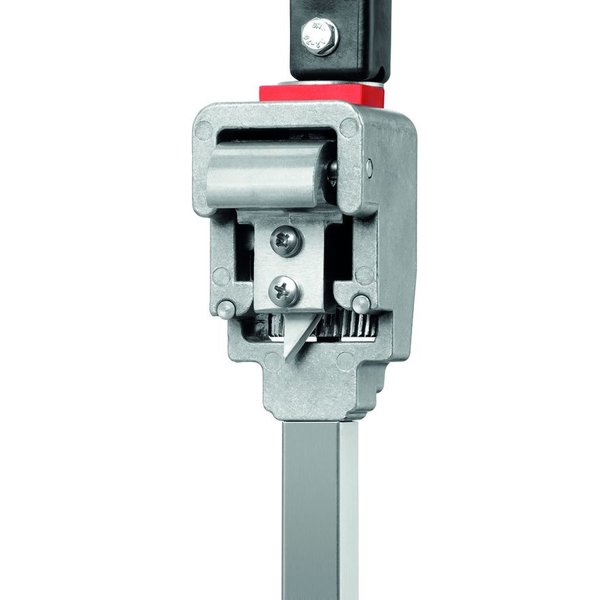 Blikopener RVS/Kunststof | Incl. mes & transportwiel | 125x290x780(h)mm