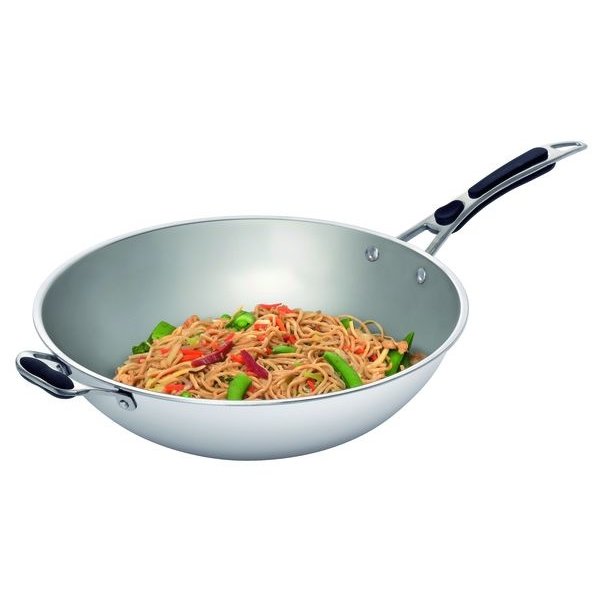 Wokpan RVS met deksel | 6 liter | 640x360x220(h)mm
