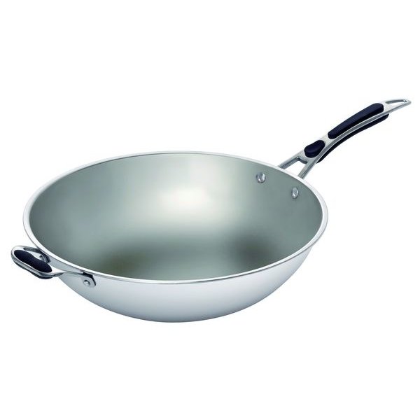 Wokpan RVS met deksel | 6 liter | 640x360x220(h)mm