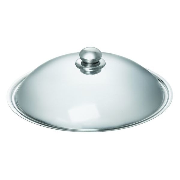 Wokpan RVS met deksel | 6 liter | 640x360x220(h)mm