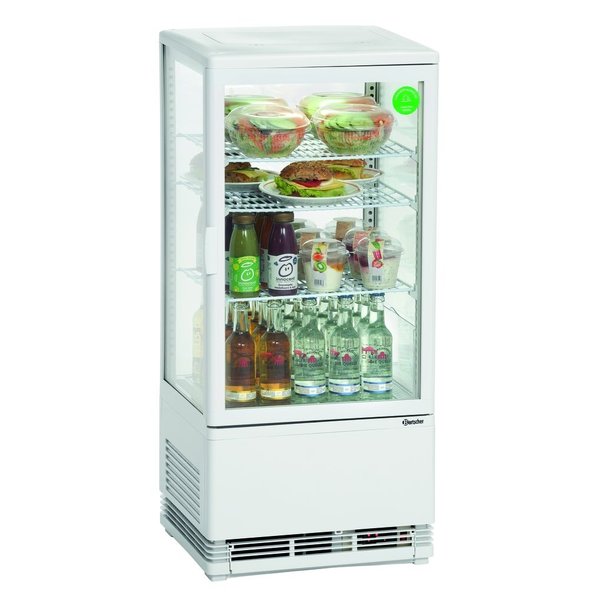 Koelvitrine | 78L | Wit | +2°C/+12°C | 4 Niveaus | 435x385x960(h)mm