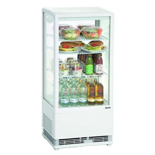 Koelvitrine | 78L | Wit | +2°C/+12°C | 4 Niveaus | 435x385x960(h)mm