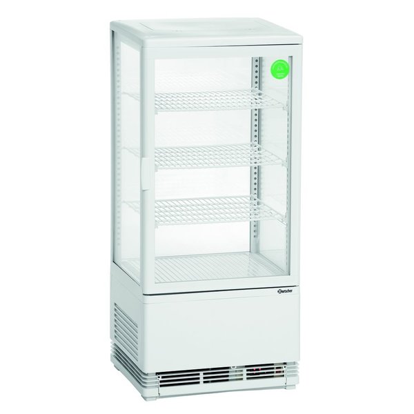 Koelvitrine | 78L | Wit | +2°C/+12°C | 4 Niveaus | 435x385x960(h)mm