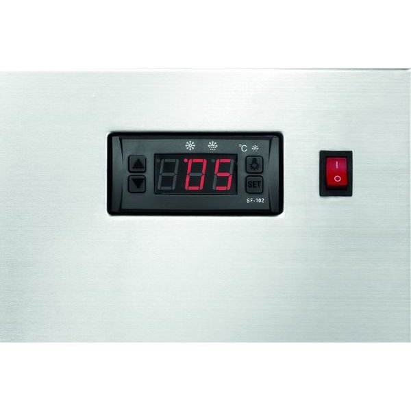 Koelvitrine | 78L | Grijs | +2°C/+12°C | 4 Schappen | 430x390x986(h)mm
