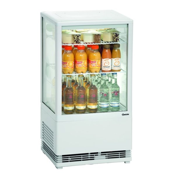 Koelvitrine | 58L | Wit | +2°C/+12°C | 3 Niveaus | 435x385x805(h)mm