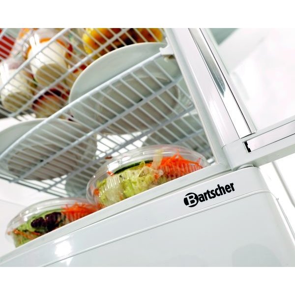 Koelvitrine | 86L | Wit | +2°C/+12°C | 4 Schappen | 425x435x980(h)mm