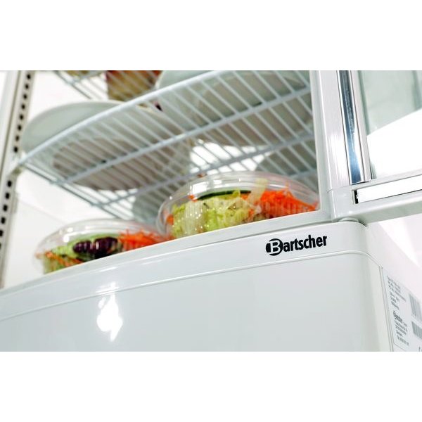 Koelvitrine | 86L | Wit | +2°C/+12°C | 4 Schappen | 425x435x980(h)mm