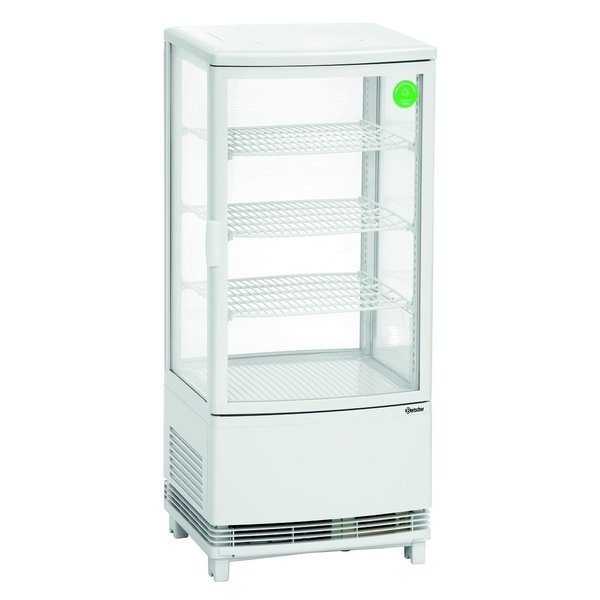 Koelvitrine | 86L | Wit | +2°C/+12°C | 4 Schappen | 425x435x980(h)mm