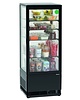 Bartscher Koelvitrine | 98L | Zwart | +2°C/+12°C | 5 Schappen | 435x385x1105(h)mm 