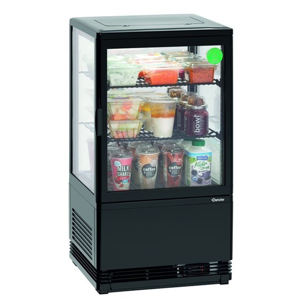 Koelvitrine | 58L | Zwart | +2°C/+12°C | 3 Niveaus | 435x385x805(h)mm