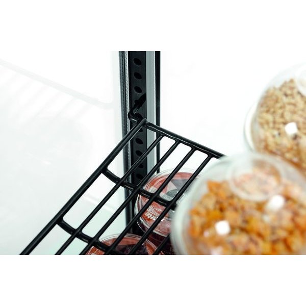 Koelvitrine | 58L | Zwart | +2°C/+12°C | 3 Niveaus | 435x385x805(h)mm