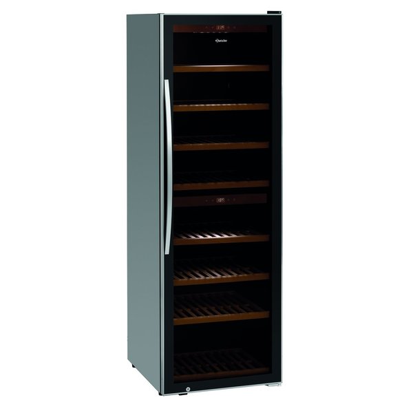 Wijnkoelkast 2Z | 453L | 80 Flessen Boven | 100 Flessen Onder | 230V | 600x750x1860(h)mm