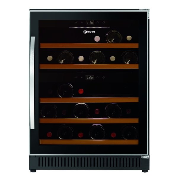 Wijnkoelkast 2Z | 119L | 14 Flessen Boven | 26 Flessen Onder | 230V | 590x575x825(h)mm