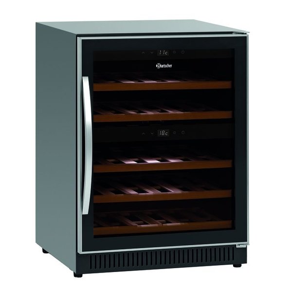 Wijnkoelkast 2Z | 119L | 14 Flessen Boven | 26 Flessen Onder | 230V | 590x575x825(h)mm