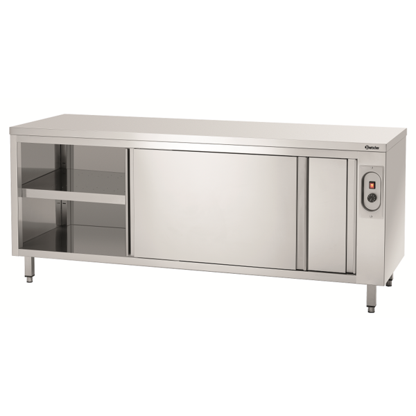 Warmhoudkast | RVS | 2 Schuifdeuren | 2kW | 2000x700x850(h)mm