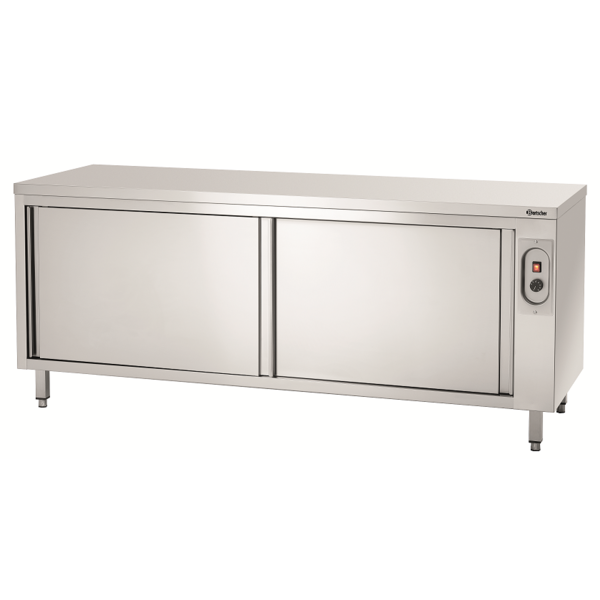 Warmhoudkast | RVS | 2 Schuifdeuren | 2kW | 2000x700x850(h)mm