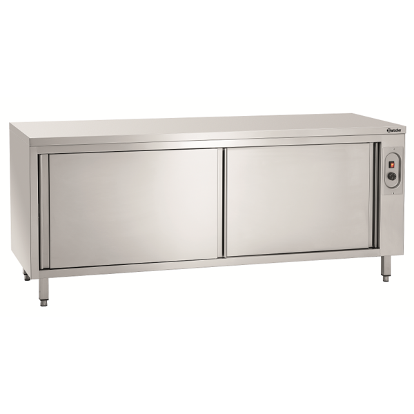 Warmhoudkast | RVS | 2 Schuifdeuren | 2kW | 2000x700x850(h)mm