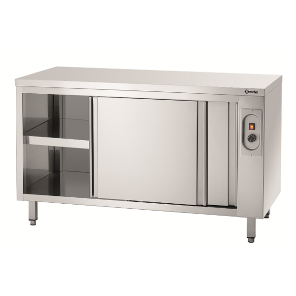 Warmhoudkast | RVS | 2 Schuifdeuren | 2kW | 1400x700x850(h)mm