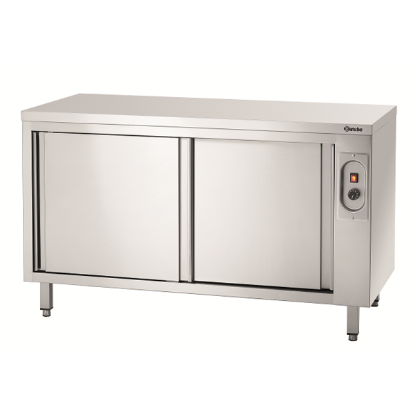 Warmhoudkast | RVS | 2 Schuifdeuren | 2kW | 1400x700x850(h)mm