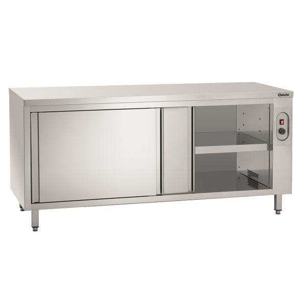 Warmhoudkast | RVS | 2 Schuifdeuren | 2kW | 1800x700x850(h)mm
