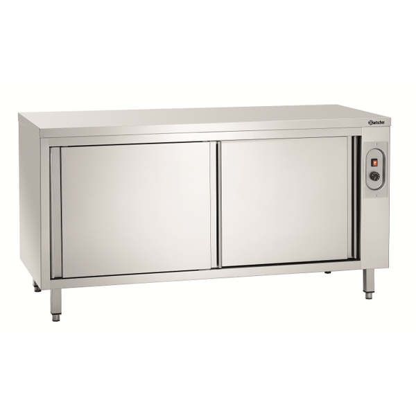 Warmhoudkast | RVS | 4 Schuifdeuren | 2kW | 1600x700x850(h)mm