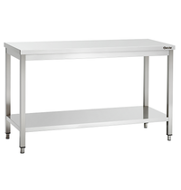 Bartscher Werktafel RVS met bodemschap | 600 mm diep | 850 mm hoog Bartscher Werktafel RVS met bodemschap | 600 mm diep | 850 mm hoog
