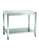 Bartscher Werktafel RVS met bodemschap zelfmontage | 700mm diep | 850 mm hoog 