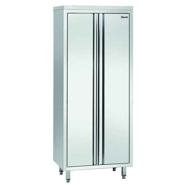 Servieskast RVS 2 deuren | 3 tussenschappen verstelbaar | 1000x700x2000(h)mm