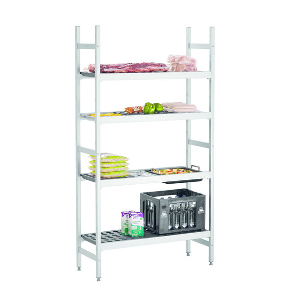 Reksysteem  kit 1 | 4 schappen | 1/1-1/2-1/3-2/3 GN | 960x360x1800(h)mm