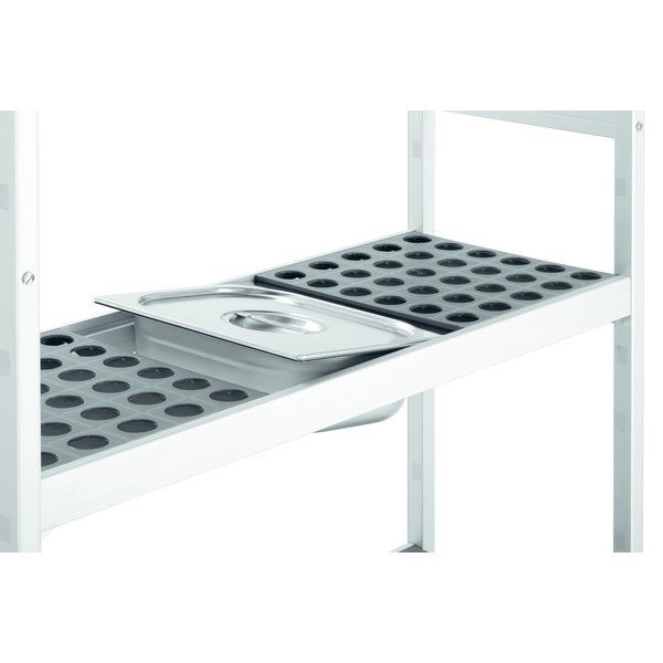 Reksysteem  kit 1 | 4 schappen | 1/1-1/2-1/3-2/3 GN | 960x360x1800(h)mm