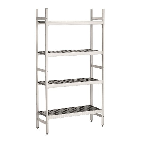 Reksysteem  kit 1 | 4 schappen | 1/1-1/2-1/3-2/3 GN | 960x360x1800(h)mm