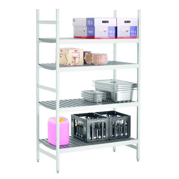 Reksysteem kit 2 | 4 schappen | 1/1-2/1-2/4 GN | 1080x560x1800(h)mm