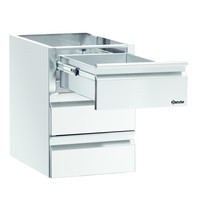 Bartscher RVS ladeblok voor inbouw | 1/1 GN | 400x585x570(h)mm