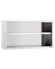 Bartscher RVS open wandkast | 1 tussenschap | 1400x400x660(h)mm 