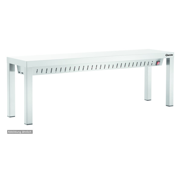 Warmtebrug | RVS | I2HR | 2 Infrarood Verwarmingsbuizen | 230V | 1000x300x400(h)mm