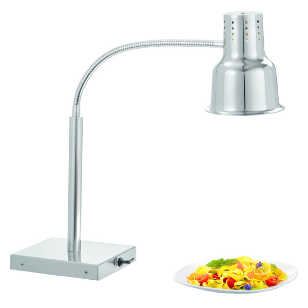Warmhoudlamp | RVS | 1 Infraroodlamp IR250 | 230V | 200x250x700(h)mm