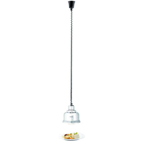 Warmhoudlamp | Zilver | Hoogglans | 1 Infraroodlamp Incandescent | 230V | 230x230x250(h)mm