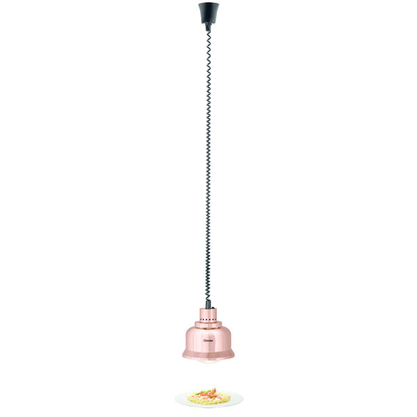 Warmtelamp | Koper | Hoogglans | 1 Infrarood Incandescent | 230V | 230x230x250(h)mm