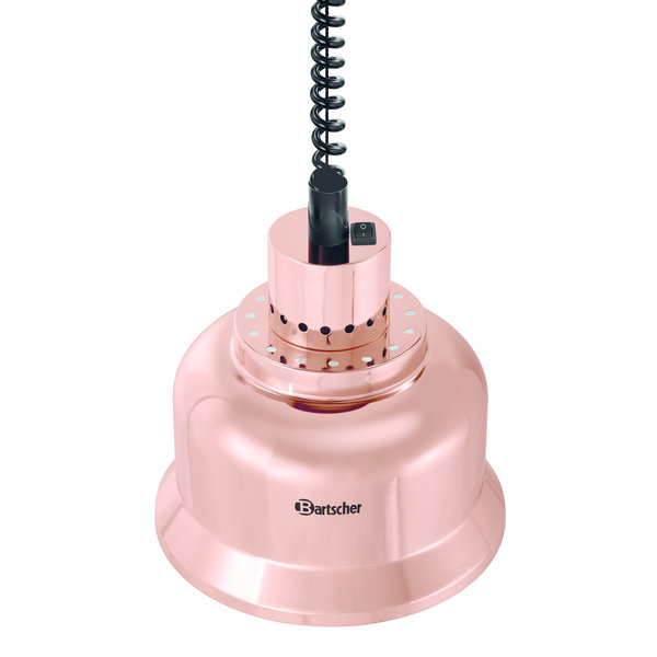 Warmtelamp | Koper | Hoogglans | 1 Infrarood Incandescent | 230V | 230x230x250(h)mm