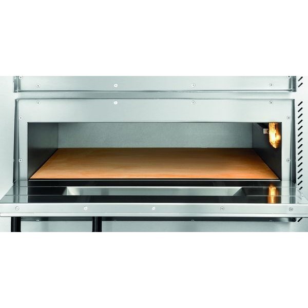 Pizzaoven | Elektrisch | NT 622 | 4+4  Ø30cm | 2 Kamers | 10kW | Bodem van Vuurvaste Klei | 855x790x710(h)mm