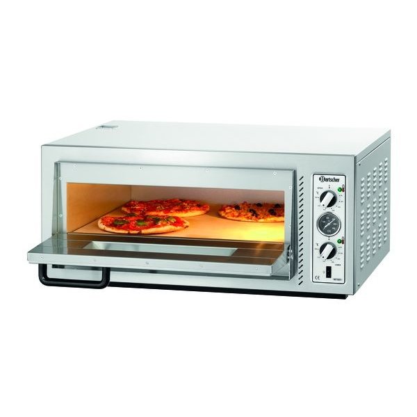 Pizzaoven | Elektrisch | NT 621 | 1x4 Ø30cm | 1 Kamer | 5kW | Bodem van Vuurvaste Klei | 885x790x400(h)mm
