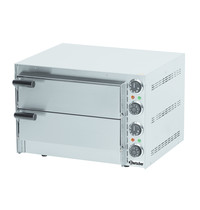 Bartscher Pizzaoven elektrisch Mini | 1x2 Ø35cm | 2 kamers | 2,7 kW/h | Bodem van hittebestendige steen | 545x500x380(h)mm Bartscher Pizzaoven elektrisch Mini | 1x2 Ø35cm | 2 kamers | 2,7 kW/h | Bodem van hittebestendige steen | 545x500x380(h)mm