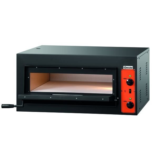 Pizzaoven | Elektrisch | CT 100 | Zwart | 1x4 Ø30cm | 1 Kamer | 4.2kW | Bodem van Vuurvaste Steen | 890x860x430(h)mm