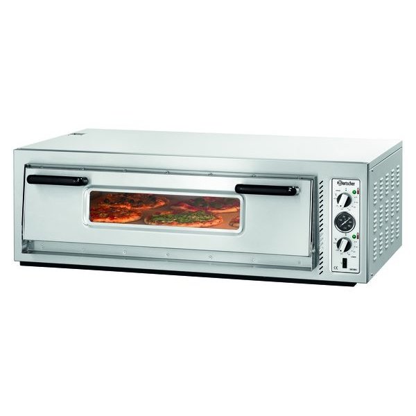 Pizzaoven | NT 901 | 6x1 Ø30cm | 1 Kamer | Bodem van Vuurvaste Klei | 1190x780x395(h)mm