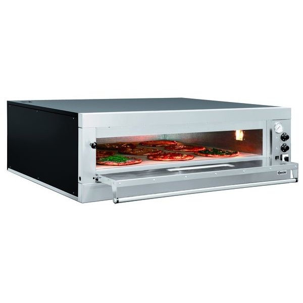 Pizzaoven | ET 105-1BK | 1x9 Ø33cm | 1 Kamer | 12kW | Bodem van hittebestendige steen | 1310x1270x420(h)mm