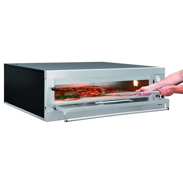 Pizzaoven | ET 105-1BK | 1x9 Ø33cm | 1 Kamer | 12kW | Bodem van hittebestendige steen | 1310x1270x420(h)mm
