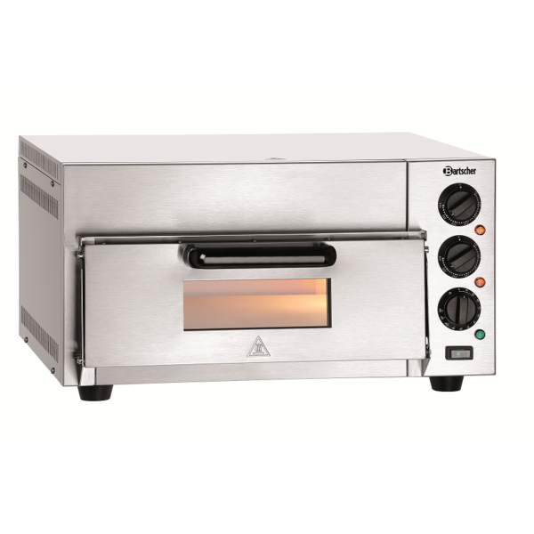Pizzaoven ST415 | 1x Ø40cm | 1 Kamer | 2kW | Bodem Met Hittebestendige Steen | 565x585x265(h)mm
