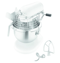KitchenAid Spiraalmixer wit 6,9L | Vaste komt | 230V | Komlif | 287x371x417(h)mm